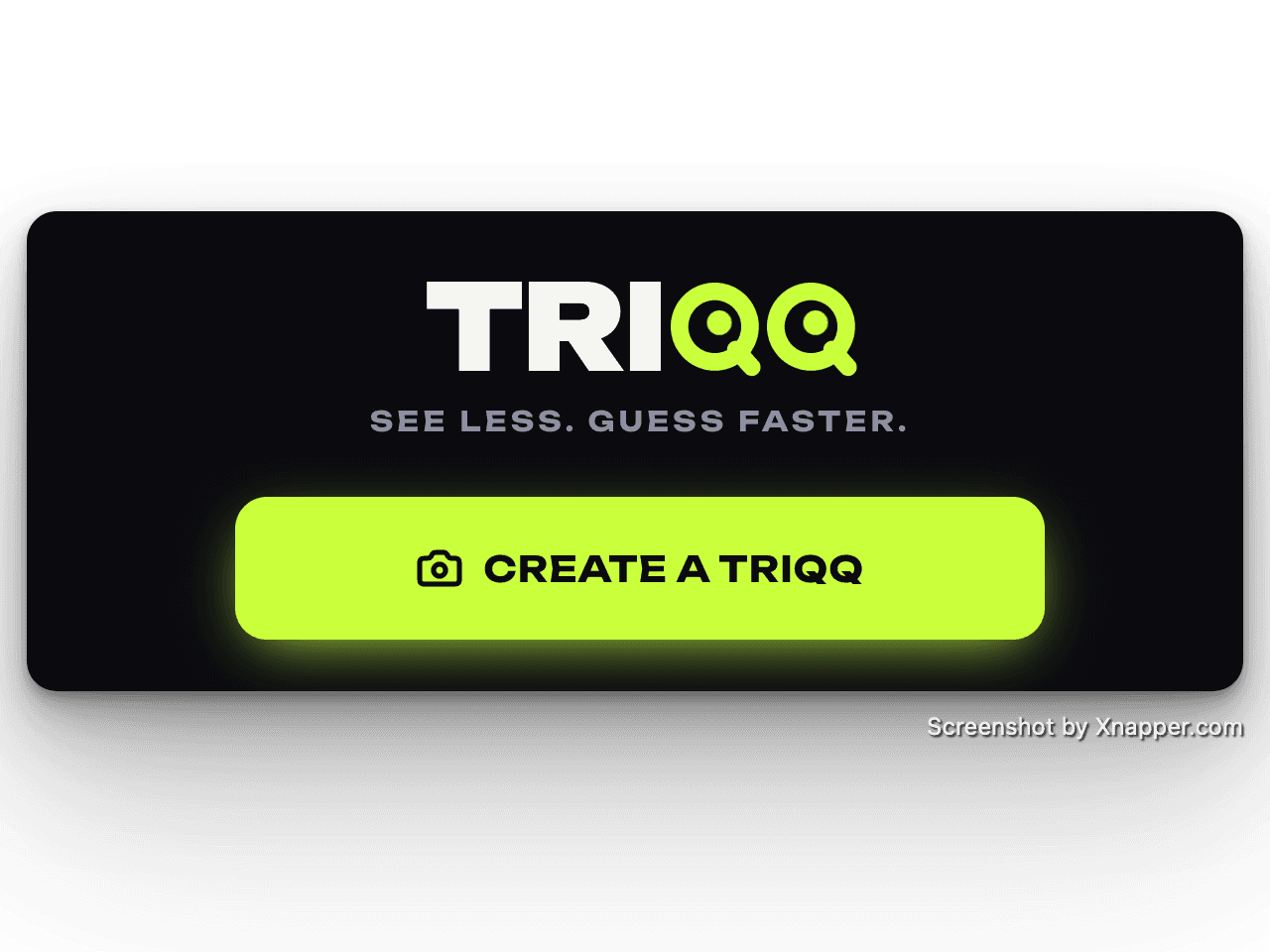 TRIQQ – See less. Guess faster.
